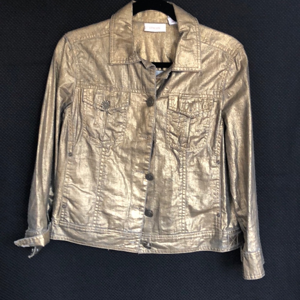 Chico's Gold Jean Jacket